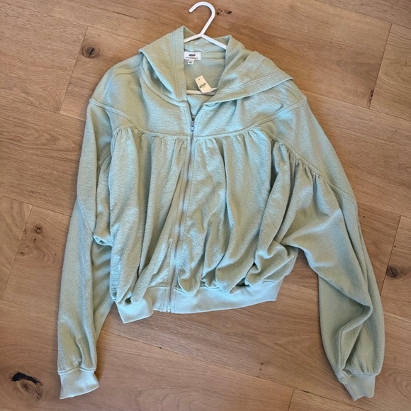 Aerie Light Green Zip-Up Jacket - Picture 4 of 8